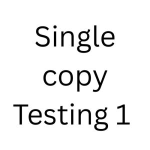 Photobook John SINGLE copy Testing